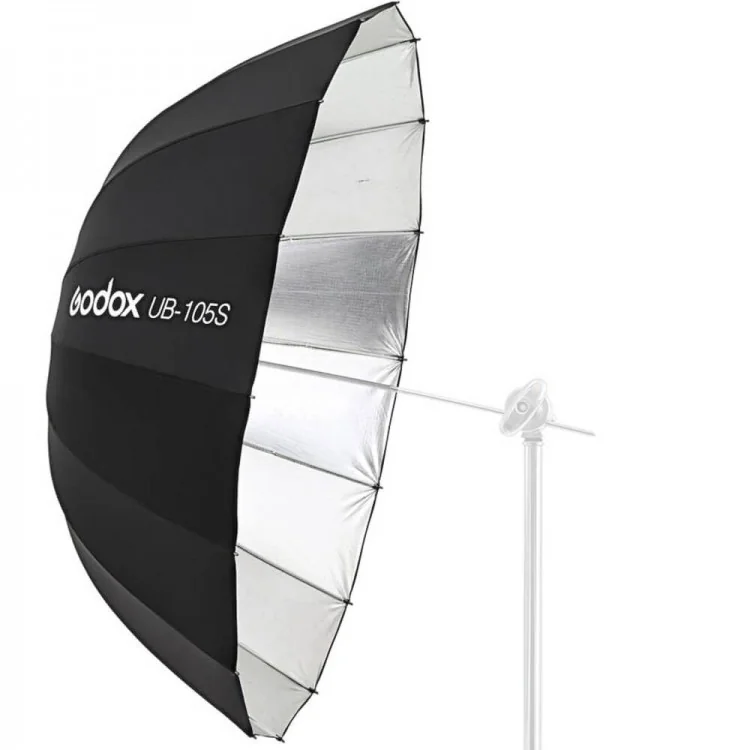 Parabolic Umbrella Zilver 105cm Ub 105s