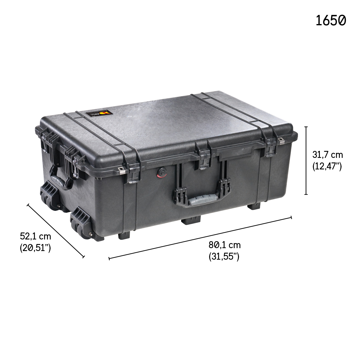 Peli 1650 Black Foam