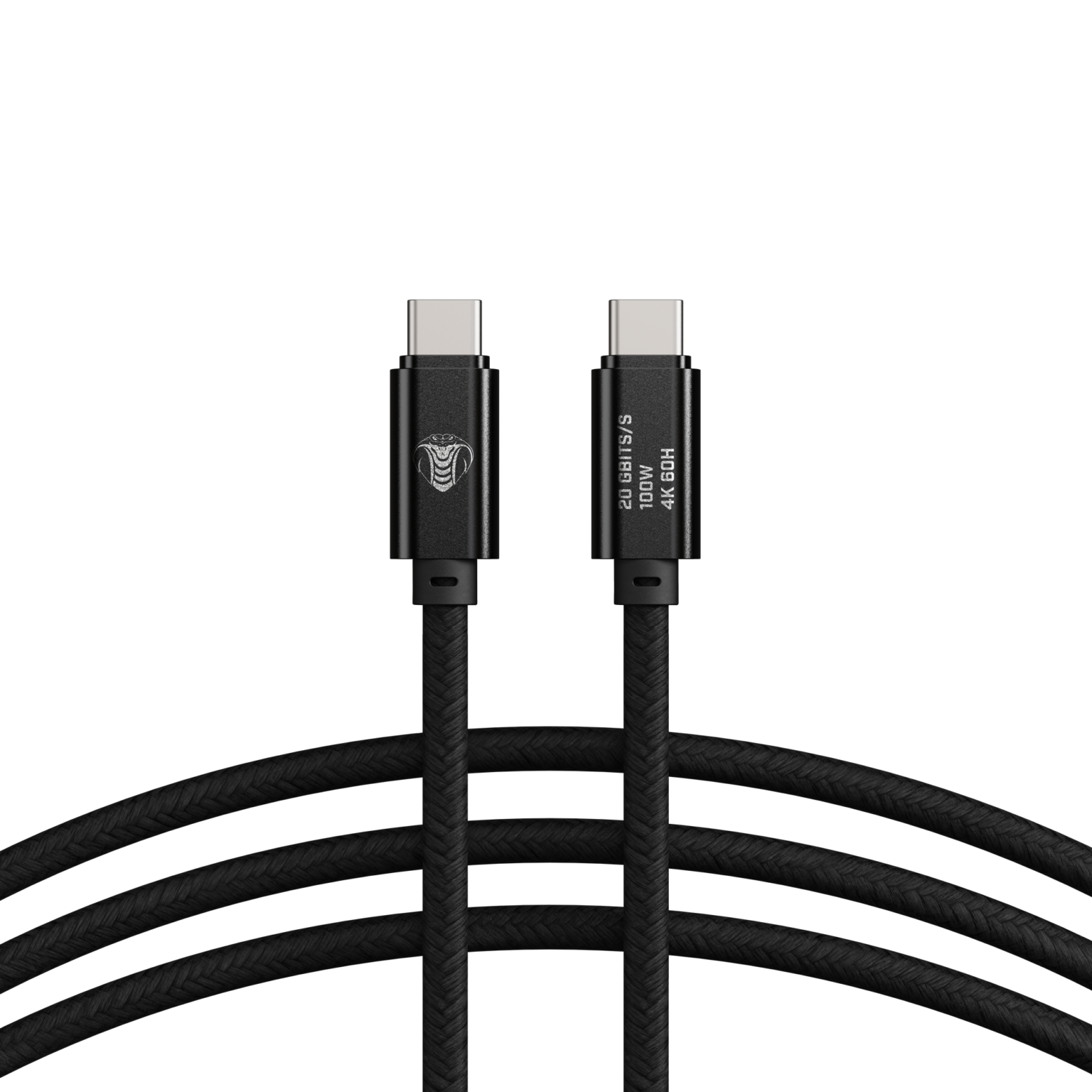 Cobra Tether Usb C To Usb C Tether Cable 0 3m 20g Black