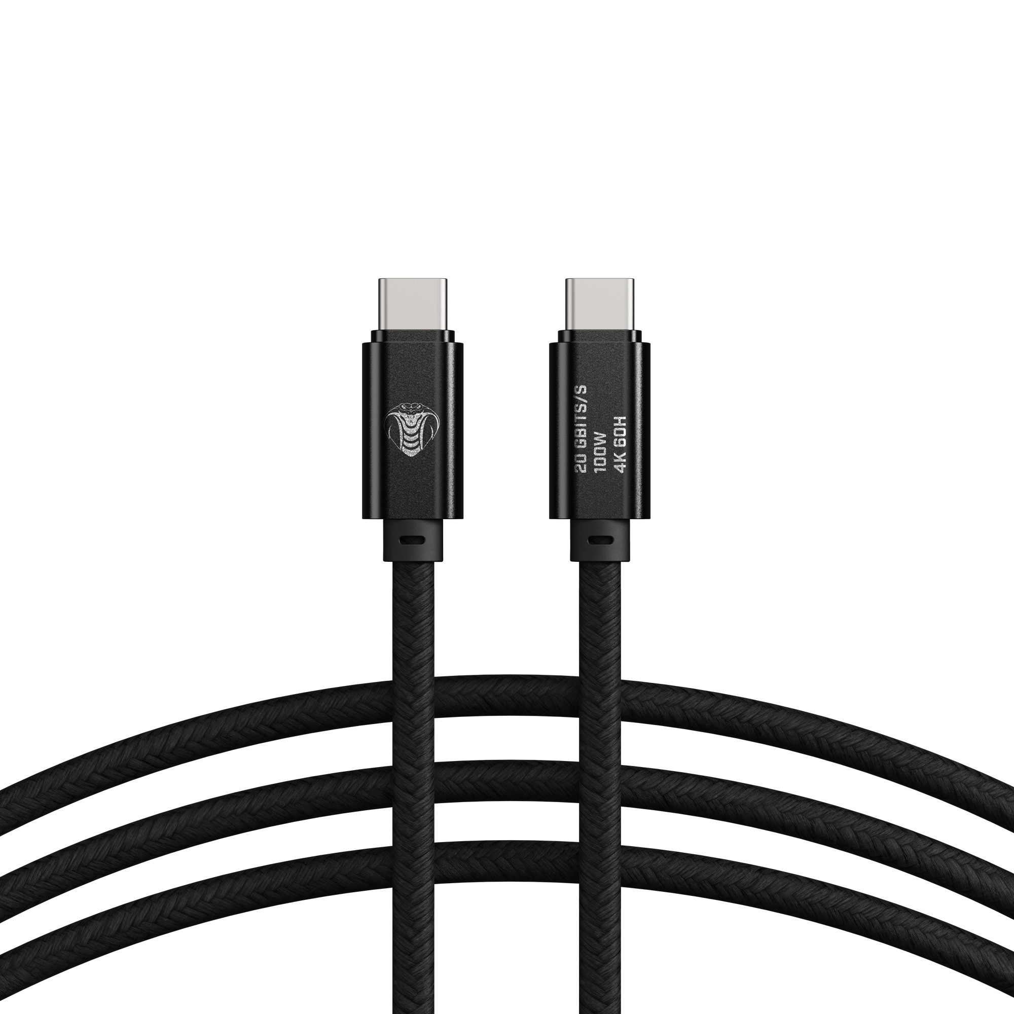 Cobra Tether Usb C To Usb C Tether Cable 0 3m 20g Black