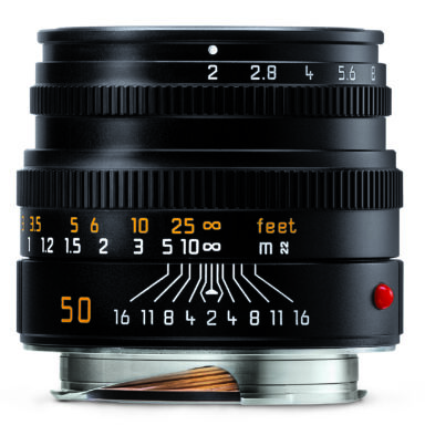 Leica Summicron M 50mm F 2 Black Lens