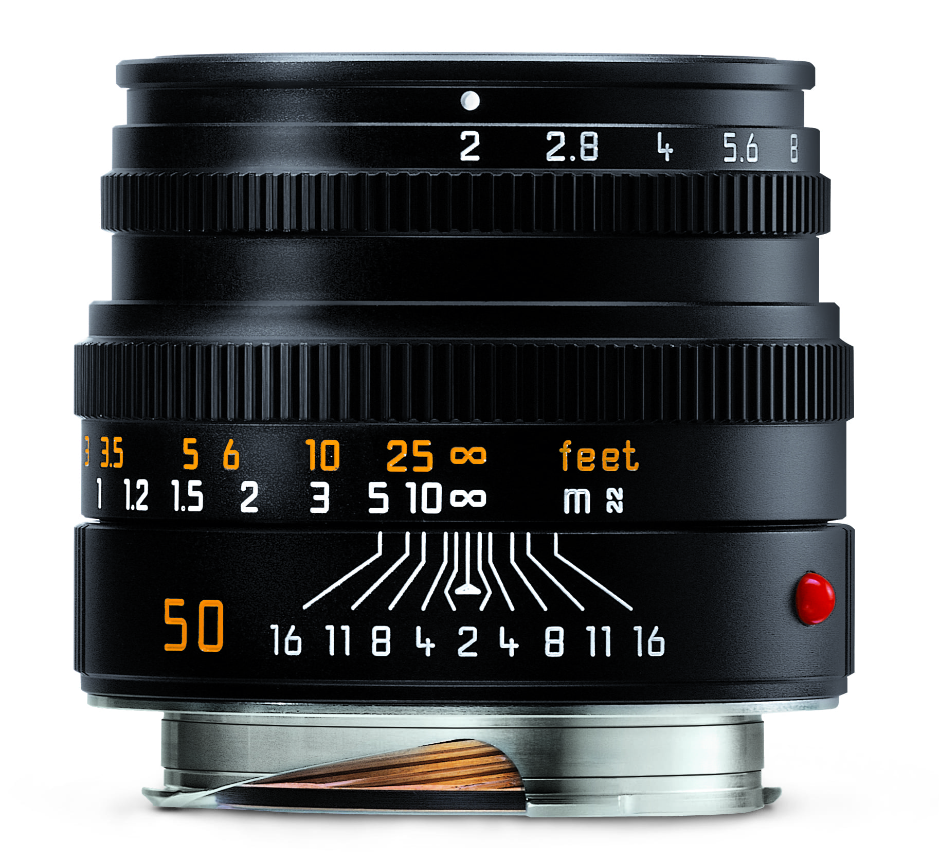 Leica Summicron M 50mm F 2 Black Lens