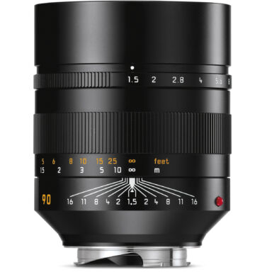 Leica Summilux M 90mm F 1 5 Asph Black Lens