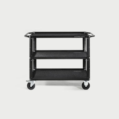 Conecarts Large Cart Black Fabric Mat 2 Shelves